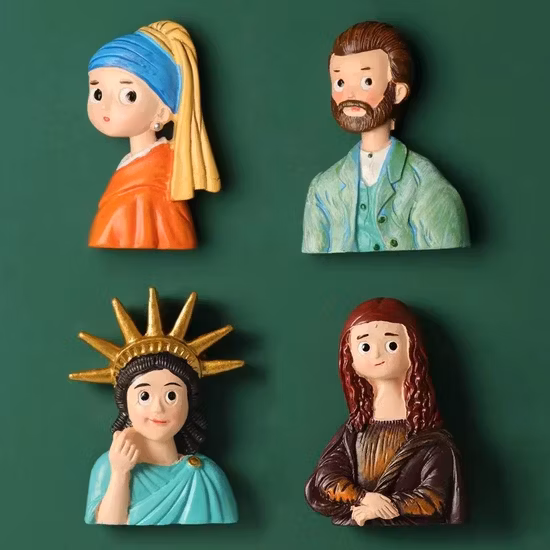 Aimants de réfrigérateur de souvenirs personnalisés en usine OEM Aimant de réfrigérateur en gros Résine de PVC Polyrésine Caoutchouc Métal Fabricant d'aimant de réfrigérateur 3D personnalisé en Chine