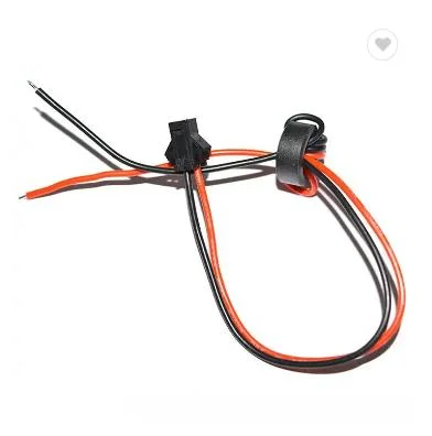 Personnalisé Sm2.5-2p/3p/4p câble de fil de borne rouge et noir UL3239 22AWG ensemble de câble en Silicone haute température avec anneau magnétique